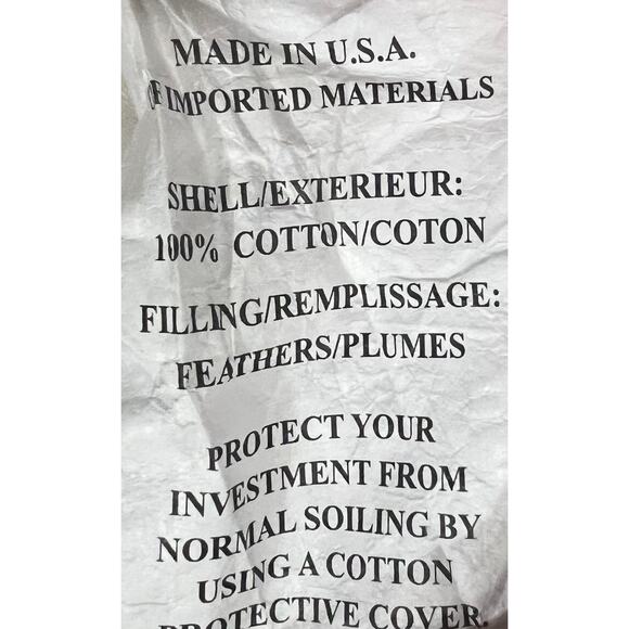Pottery Barn Navin Printed Pillow Cover Linen Cotton 22x22 with Feather Insert - Picture 8 of 8